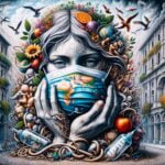 BE SAFE IN YOUR TRAVELS IN ITALIAN: A happy traveler walking along the charming streets of Italy