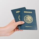 Mexican passport with visa stamp for travel to Italy