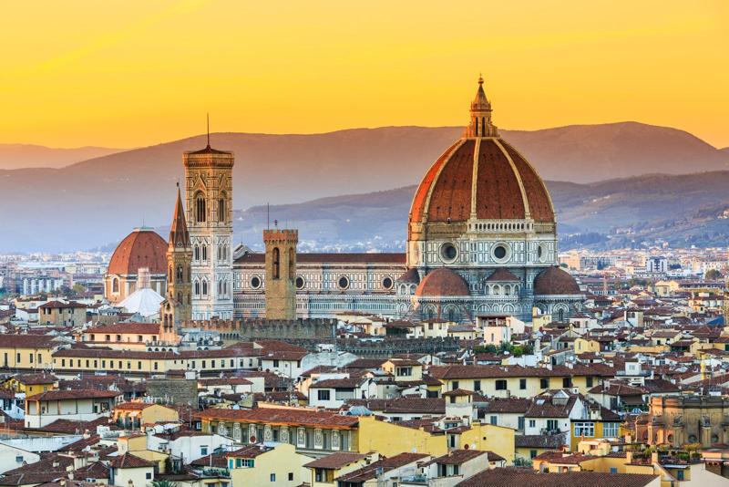 Travel distance from Florence, Italy to San Quirico: 125 kilometers through picturesque Tuscan countryside