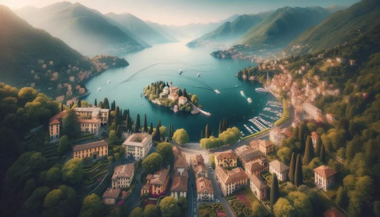 Scenic boat ride from Como, Italy to Bellagio, Italy - picturesque lake views and charming Italian towns