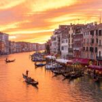 Traveling Guide Venice Italy Venice Italy traveling guide showcasing historic landmarks, gondola rides, and picturesque canals