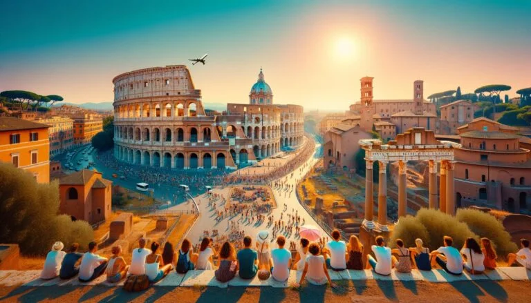 Exploring Rome's beauty in the spring is the best time to travel Rome, Italy for pleasant weather and fewer crowds