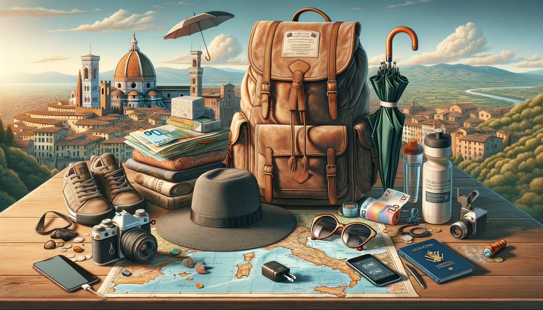 Best Travel Items for Italy 1 Best Travel Items for Italy: Packing cubes, universal adapter, Italian phrasebook, and portable phone charger