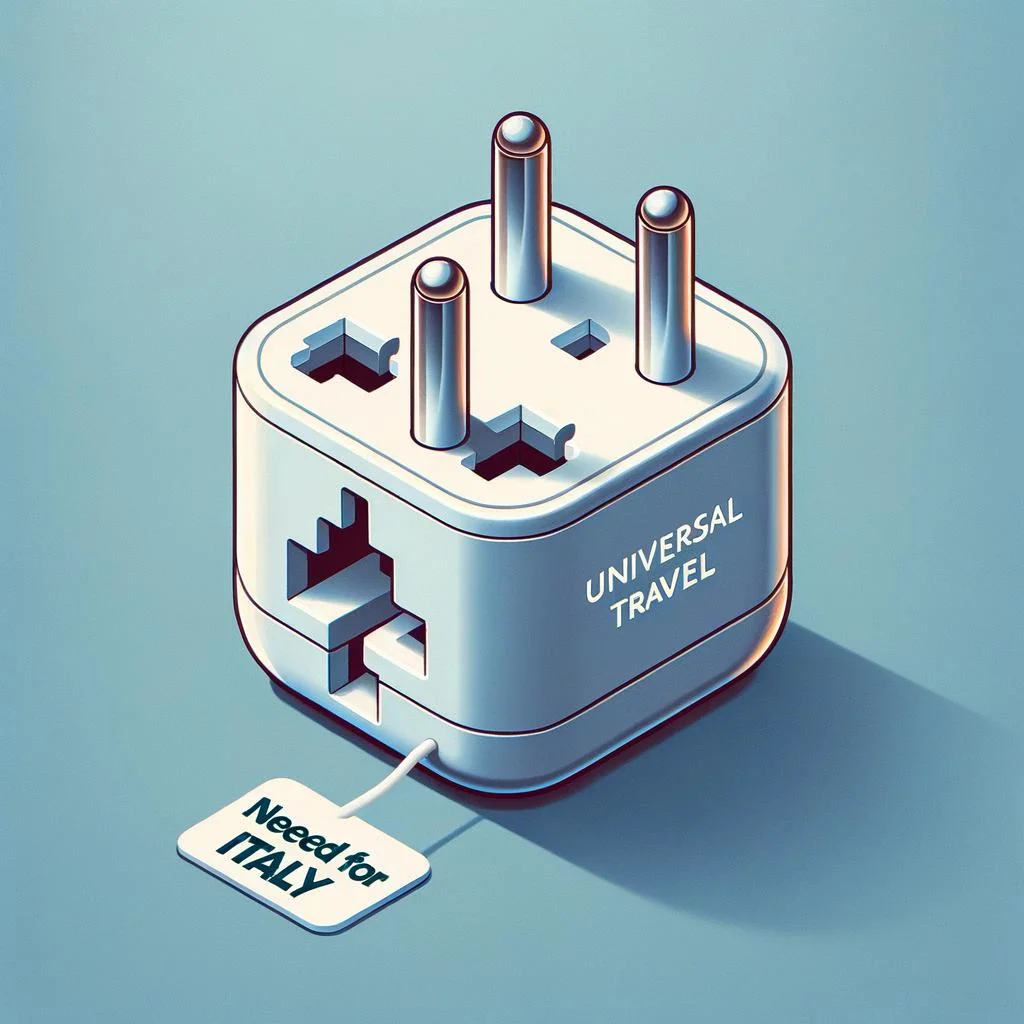 Pack a universal travel adapter for Italy
