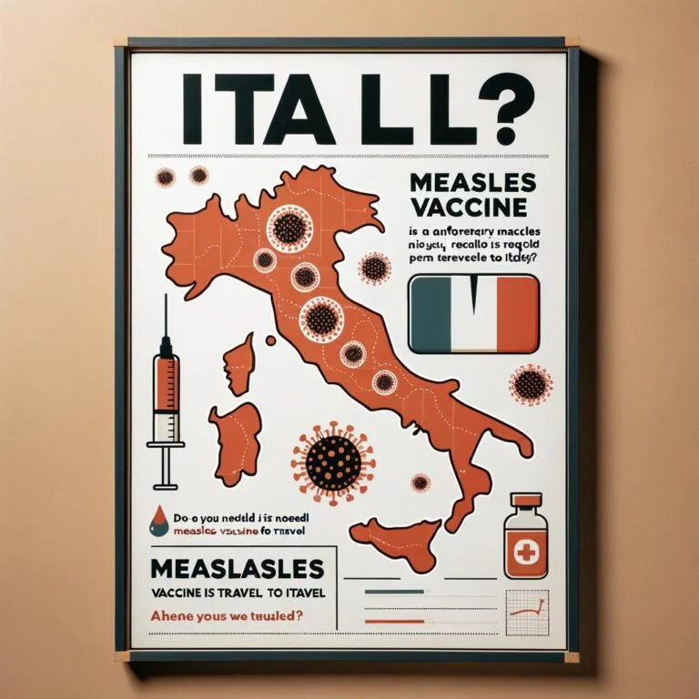 Measles vaccination required for travel to Italy