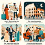 How to Safely Travel in Italy Photo of a traveler following safety guidelines in Italy: How to Safely Travel in Italy