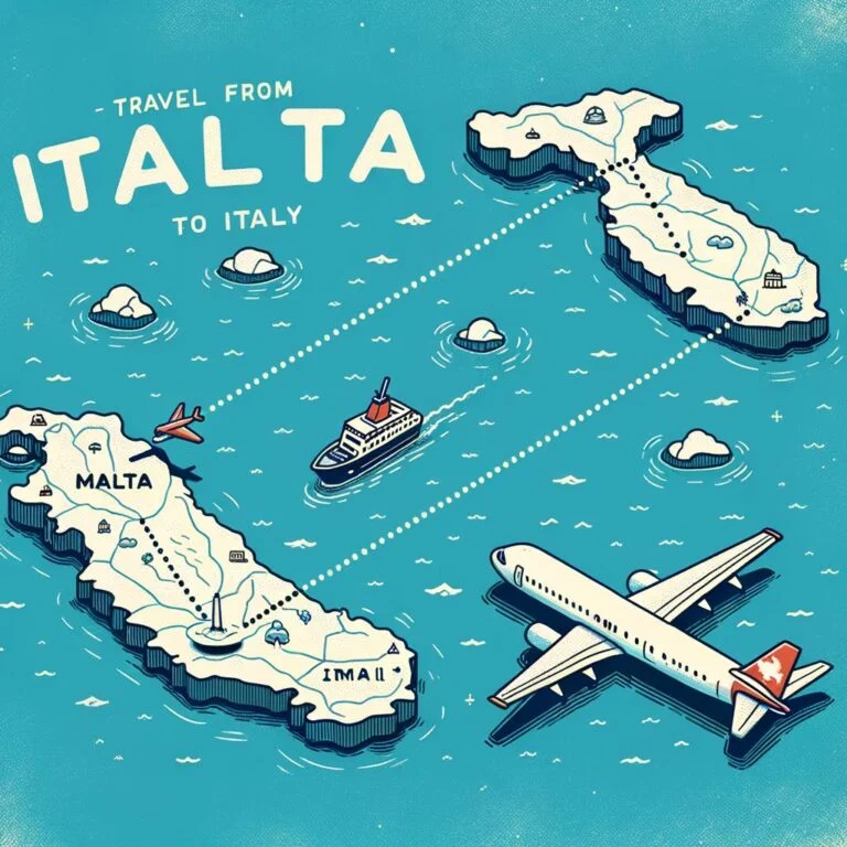 Step-by-step guide on how to travel from Malta to Italy by ferry or plane