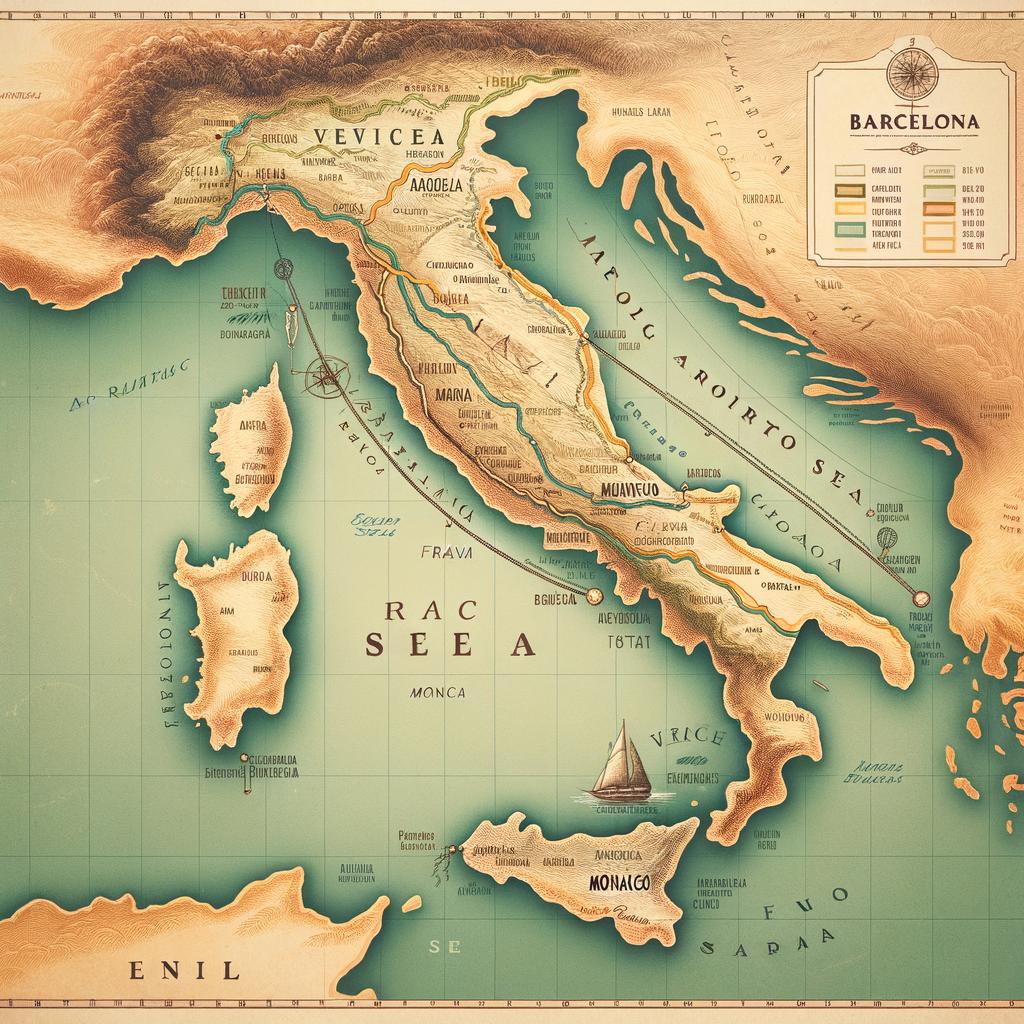 how to travel from venice italy to barcelona spain