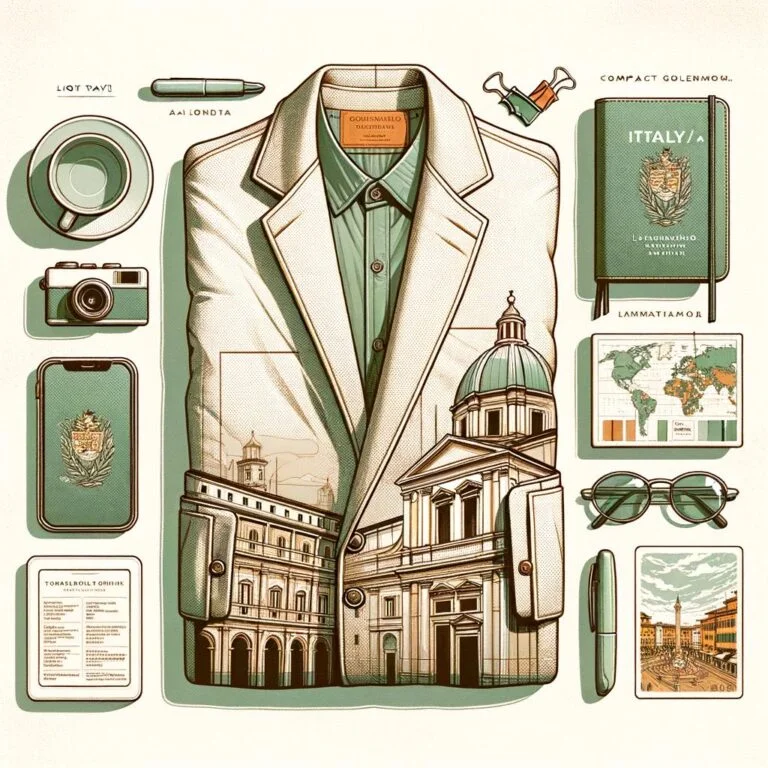 Pack a versatile, wrinkle-free blazer for dining in Italy: How to Travel Light with a Dining Jacket