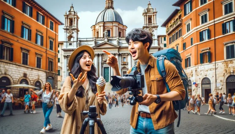Follow the adventures of Italian travel vloggers as they explore the beauty of Italy