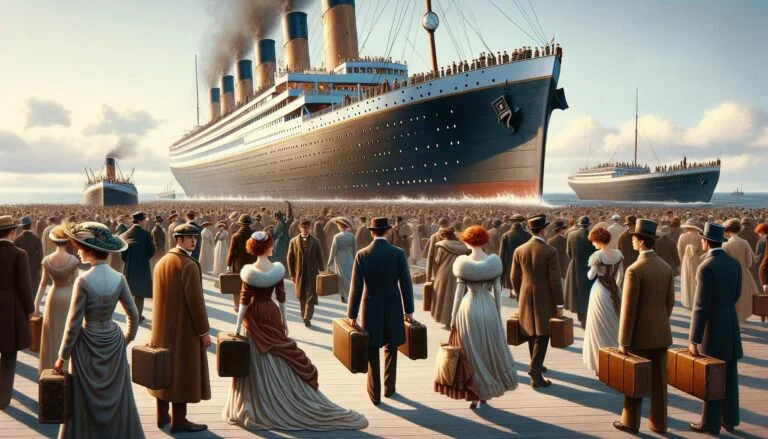 Photograph of people from Italy on the Titanic during their travels