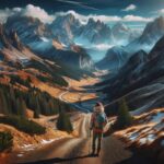 Traveling in Italian Alps Exploring breathtaking scenery while traveling in Italian Alps, highlighting the natural beauty and cultural experiences