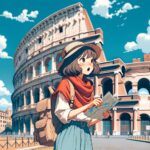 Wearing comfortable travel pants exploring the charming streets of Italy