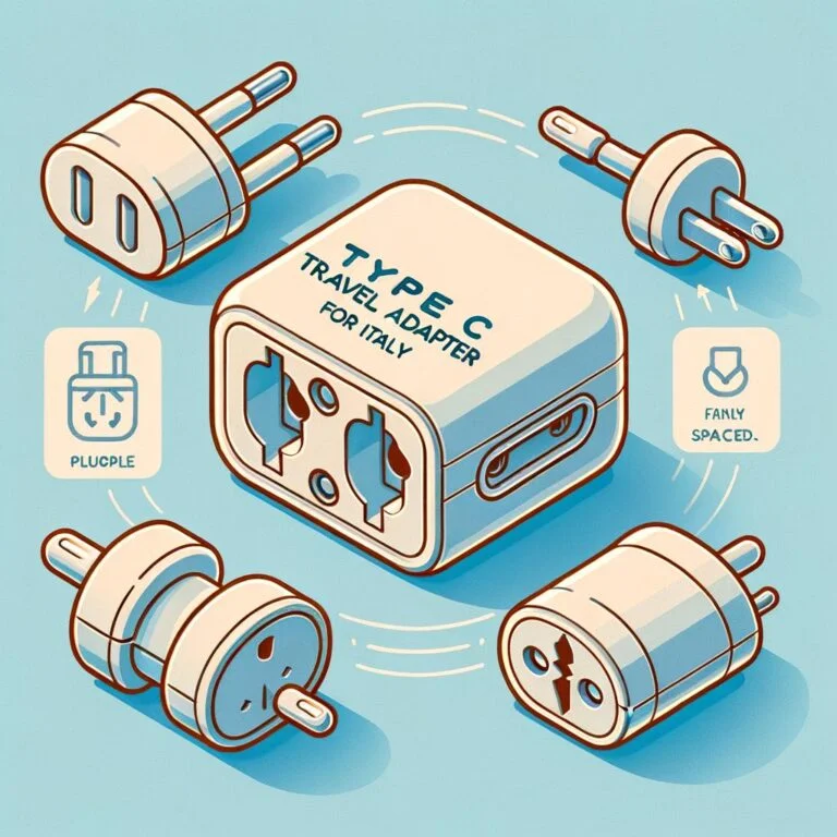 Best Travel Adapter for Italy: Universal Type C and Type L compatible with Italian outlets