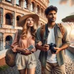 Can Americans Travel Italy Americans enjoying the historic charm of Italy's architecture and culture