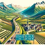 Can I Travel Through France to Italy Scenic route passing through picturesque French and Italian countryside
