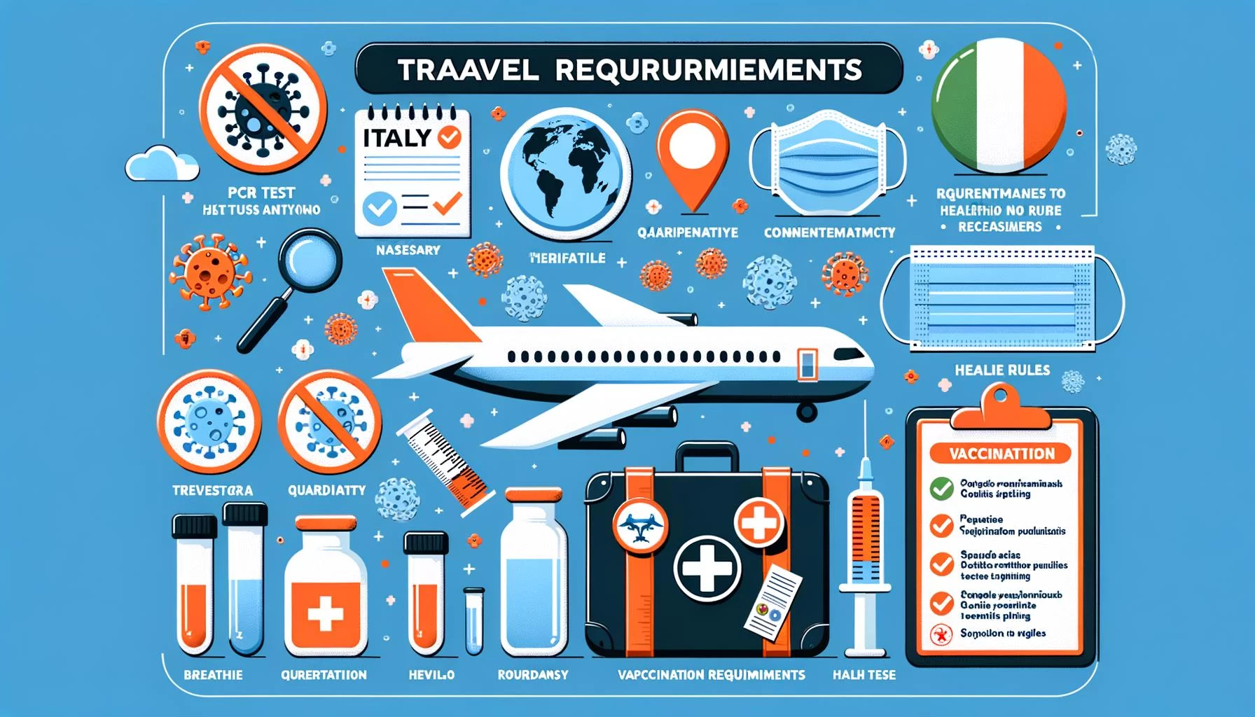 PCR test required for travel to Italy