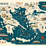 Step-by-step guide on how to travel between Greece and Italy by ferry or plane
