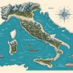How to Travel From Italy to Sicily Image of a map showing routes from Italy to Sicily with transport options