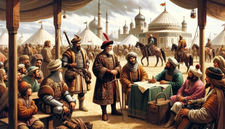 what italian traveler visited the mongol empire in the 1200's