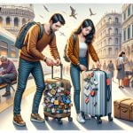 Storing luggage in designated areas while traveling in Italy to ensure safety and convenience