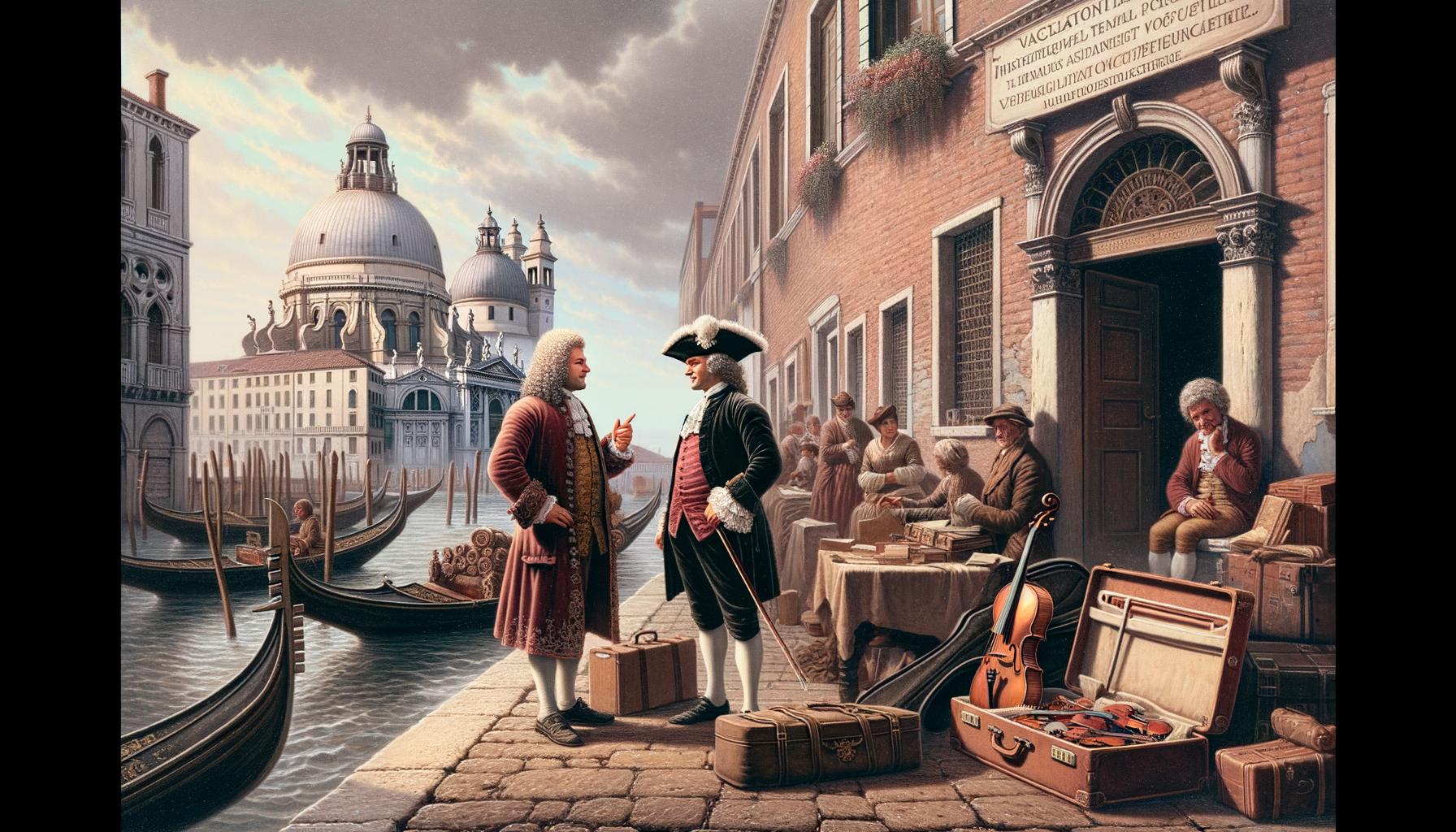 Antonio Vivaldi persuaded to depart Venice for Austria, leaving his mark